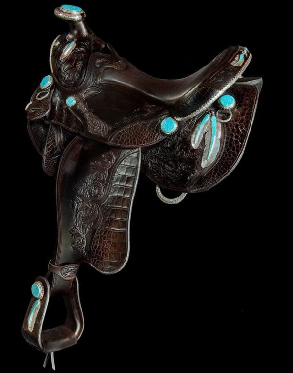 Exquisite Handcrafted Horse Leather Saddle