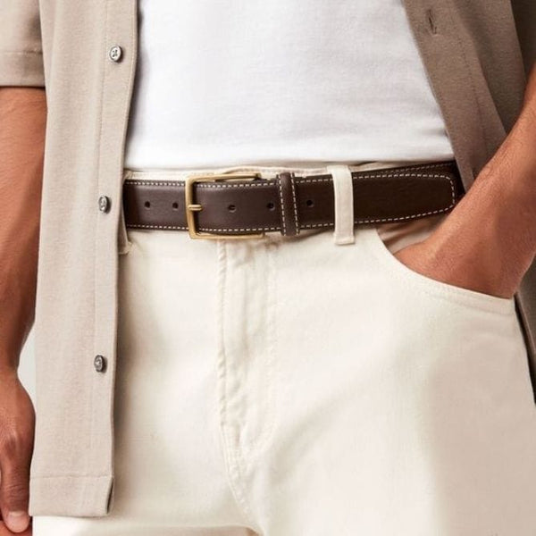 Premium Brown Leather Belt